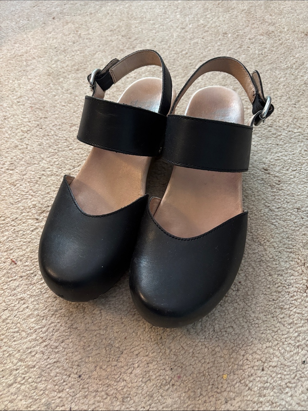 Dansko Malin Slingback Heels, size 40, black leather
